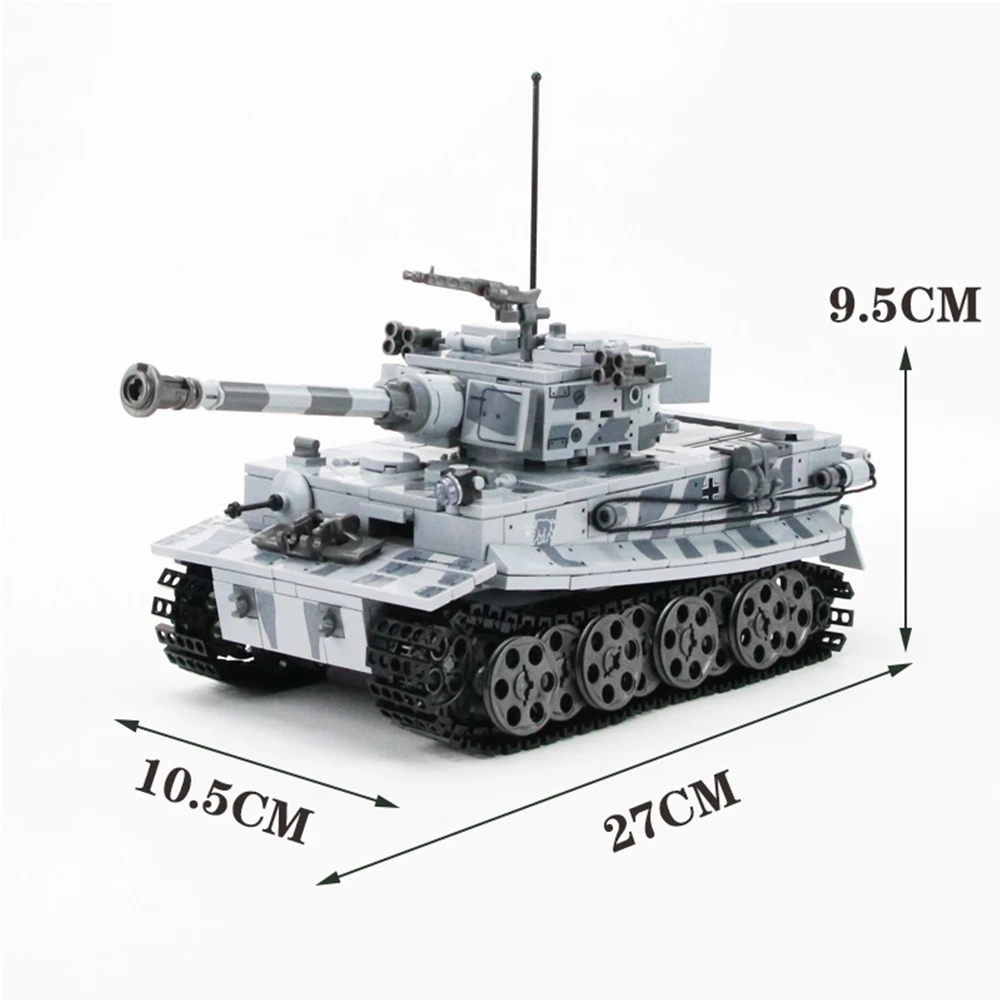 

1154PCS WW2 Germany Tiger Tank Building Blocks Military Panzer IV Tank Bricks Set With Army Soldier Weapon Figures Toys For Kids