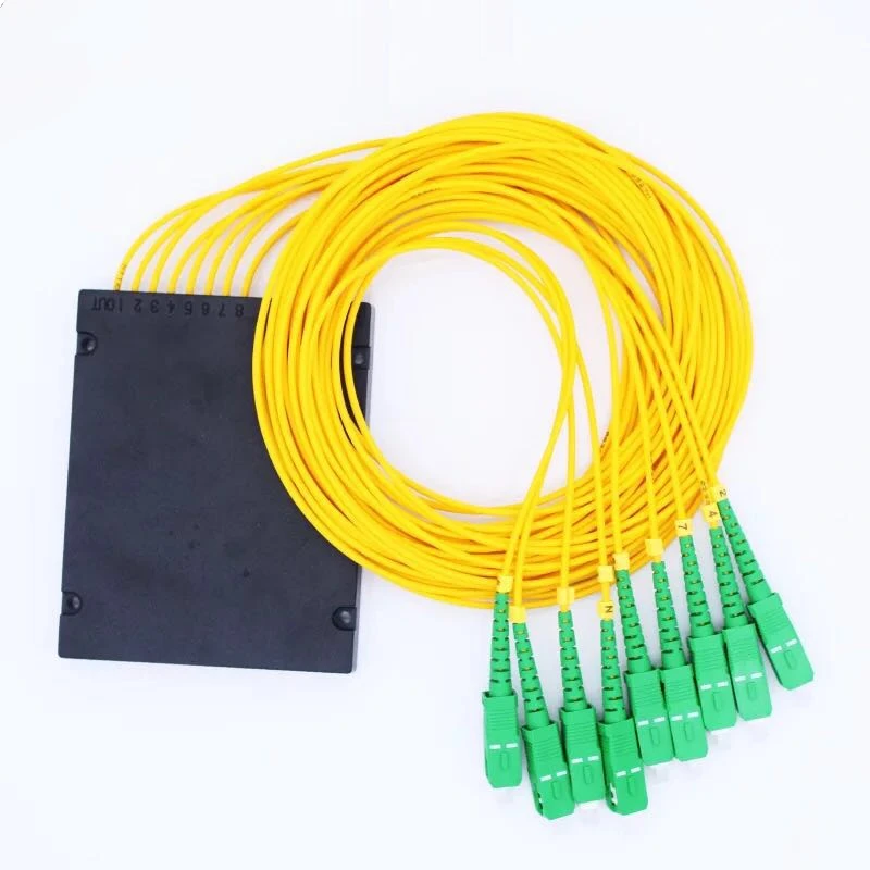 SC APC PLC 1X8 Сплиттер Волоконно-оптическая коробка FTTH PLC сплиттер коробка с 1X8 планарный волновод Тип оптический сплиттер