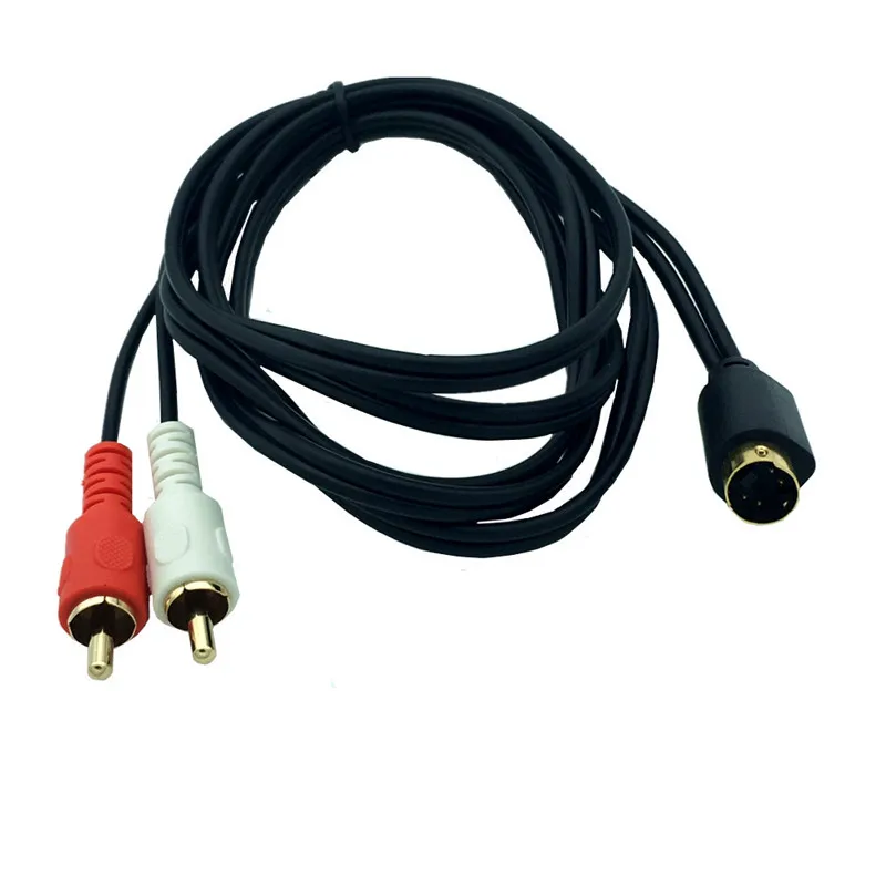 S Video 4 контактный на 2 RCA Аудиокабели Combo штекер SVideo позолоченный 0 25 м 1 5 м|Кабели VGA|