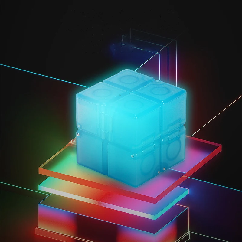 

Luminous Infinity Magic Cube Fluorescence Creative Decompression Infinite Cube Changing Fidget Autism Toys Adult Anti-stress
