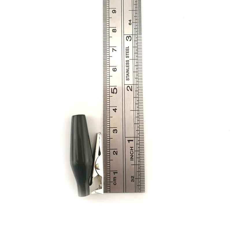 

10pcs 28MM Electrical Alligator Clip Testing Crocodile Test Red Black for Metal Cover DIY Meter Probe Clamp U26