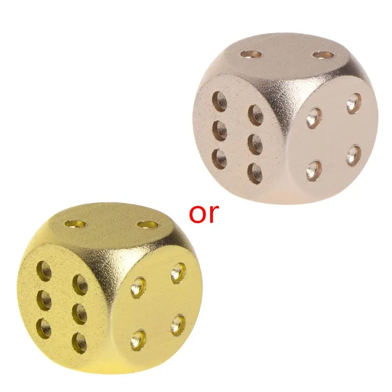 

Dices Aluminum Polyhedral Metal Solid Club Bar Dice Playing Game Tool 16X16X16mm Wholesale Dropshipping