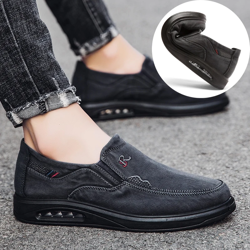 

Brand Soft Men Canvas Casual Shoes Air Fashion Sneakers Autumn Male Walking Shoes Outdoor Mens Loafers Zapatillas Hombre 2021