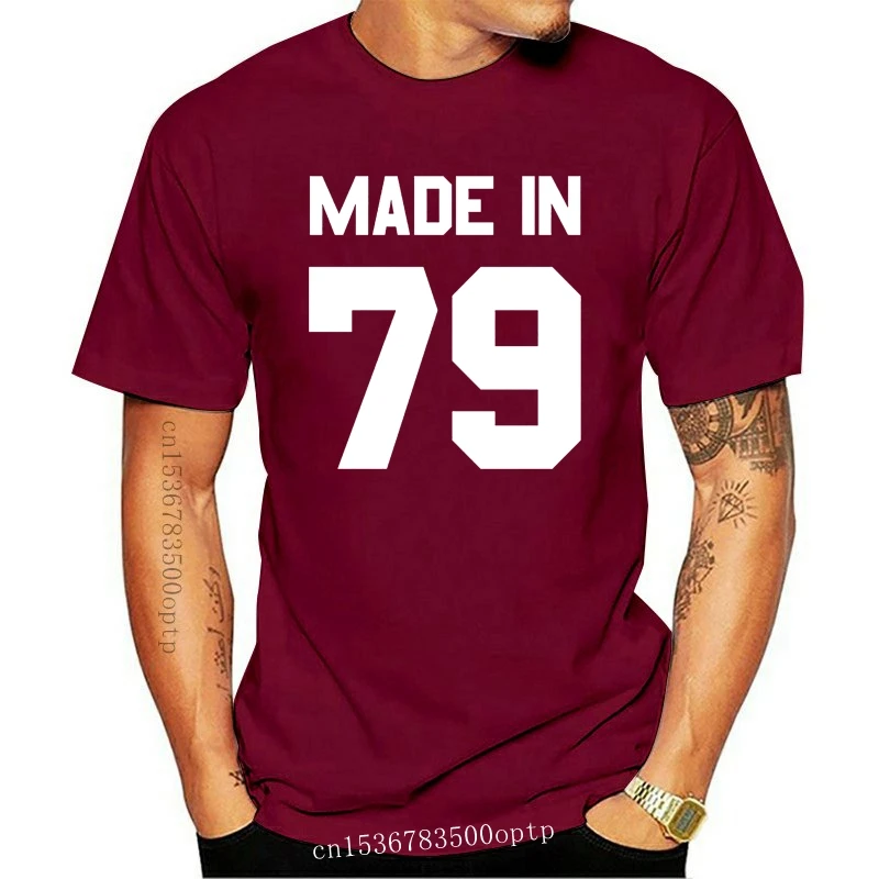 

New Made In '79 - Mens T-Shirt - 13 Colours - 37th Birthday - Present - Gift -1979 Print T Shirt Mens Short Sleeve Hot Tops Tshi