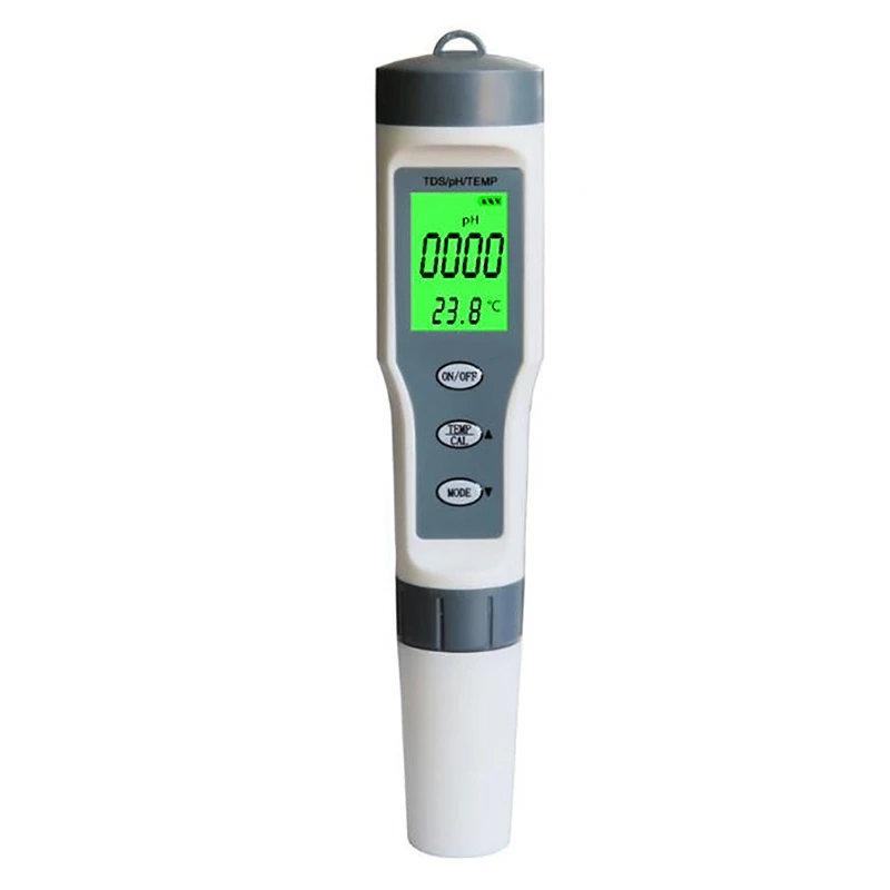 

Профессиональный цифровой тестер для воды, 3 в 1, тест Tds/Ph/Temp, монитор качества воды, набор для тестирования питьевой воды в бассейнах