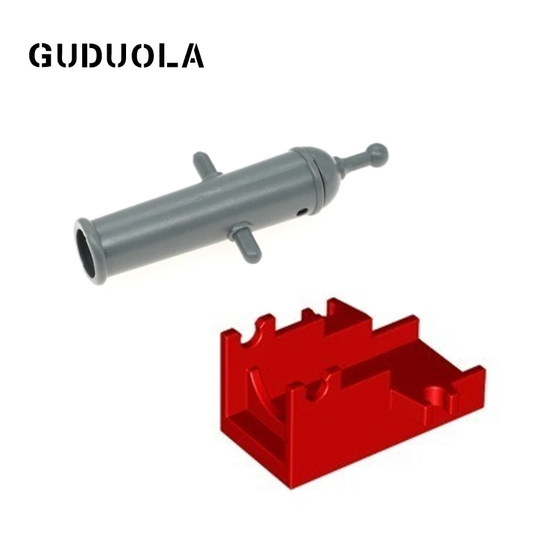 Guduola минифиговая пушка 2x8 (стрельба) 84943 2x4 база (2527) строительный блок MOC