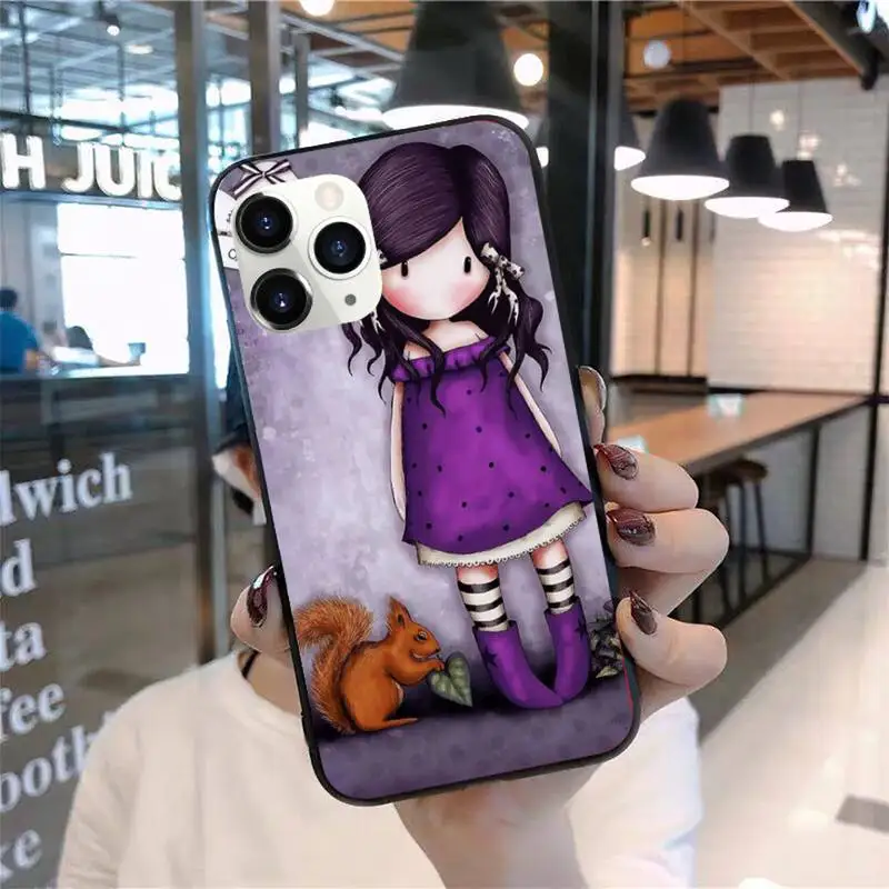 

Cartoon Lovely Santoro Gorjuss Phone Case for iPhone 11 12 mini pro XS MAX 8 7 6 6S Plus X 5S SE 2020 XR