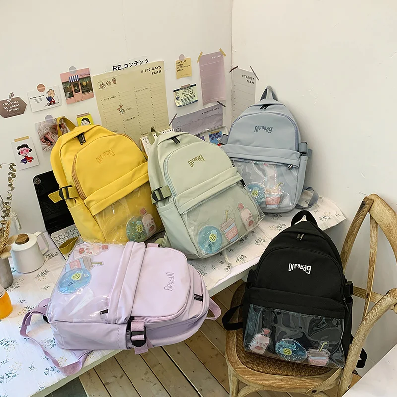 Водонепроницаемый нейлоновый женский рюкзак DCIMOR с вышивкой и несколькими