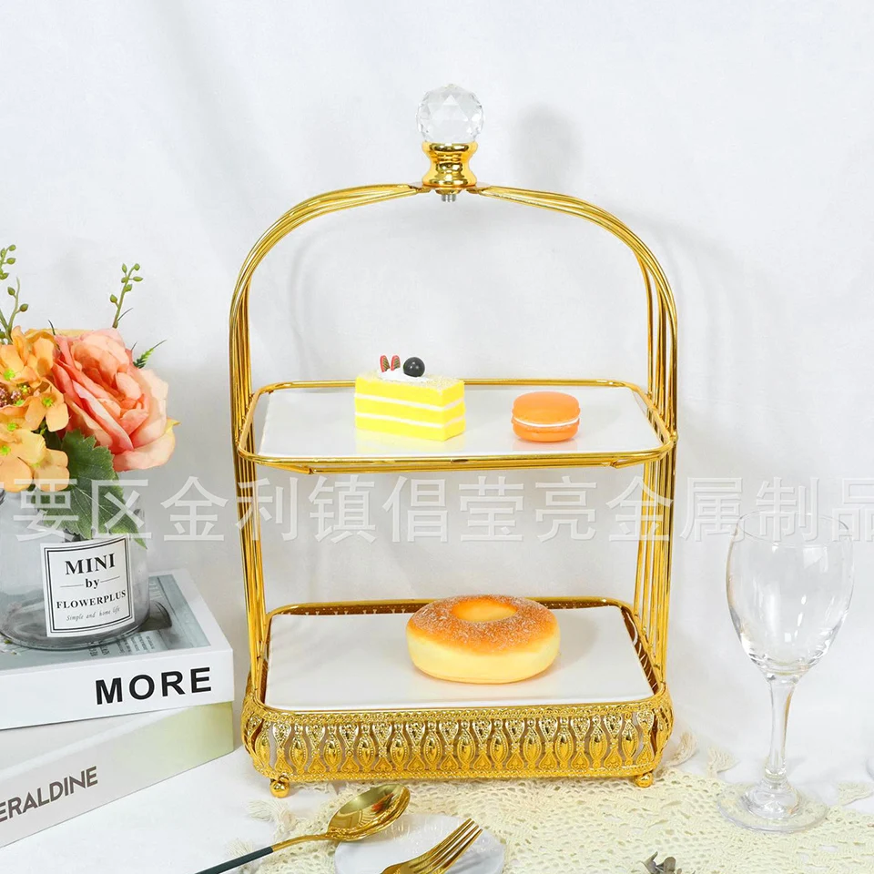 Transhome квадратная клетка Европейская подставка для тортов десертов поднос торта