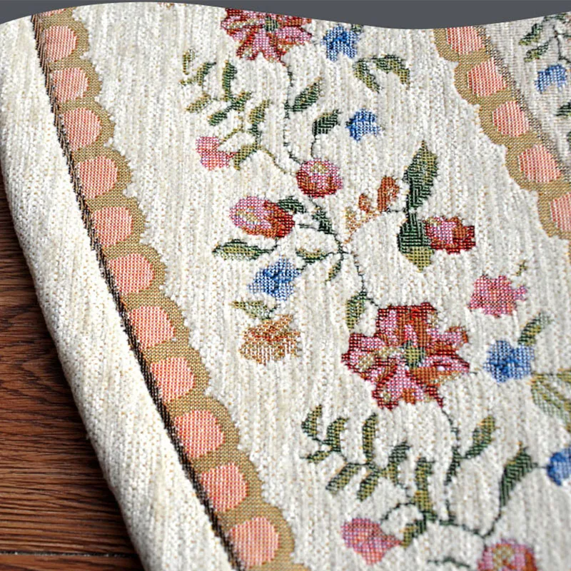 Винтажный толстый Овальный ковер в европейском пасторальном стиле для гостиной