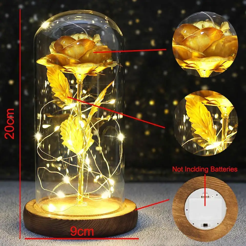 

Dropshipping Beauty and The Beast Rose Galaxy Rose Artificial Flowers Wedding Decor Creative for Valentine's Day Birthday Gift