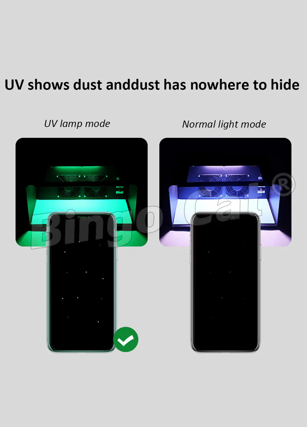 fonlyu anti dust checking workbench dust free working adjustable wind clean room for phone repair screen refurbish apply film free global shipping