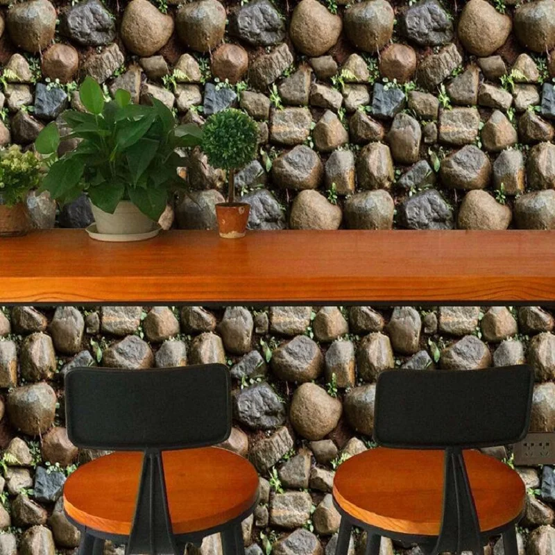 Защита окружающей среды ПВХ Ретро моделирование каменные настенные наклейки фон