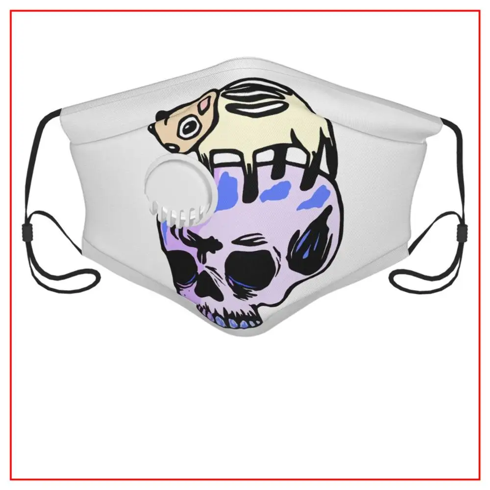 

Kids Men Women Face Mask THAT CHIPMUNK HAS A SKULL COLLECTION Shield Protection Washable Cloth Funny Training Cooling Designs