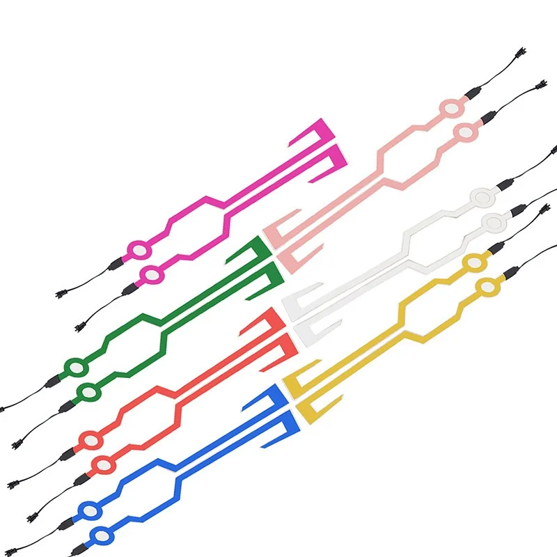 

Светодиодная подсветка для мотоцикла, велосипедный шлем, холодсветильник свет, мигающая полоса, светящаяся наклейка, универсальная водоне...