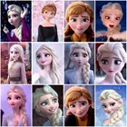Алмазная живопись Disney, мультяшная принцесса, Алмазная мозаика, Холодное сердце, Эльза, полный квадратКруглый Набор для вышивки крестиком, Рождественский домашний декор