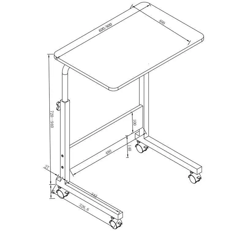 Офисный столик Tafelkleed Portatil Escrivaninha Mesa Dobravel Mueble Escritorio, прикроватная тумбочка для ноутбука, компьютерный стол