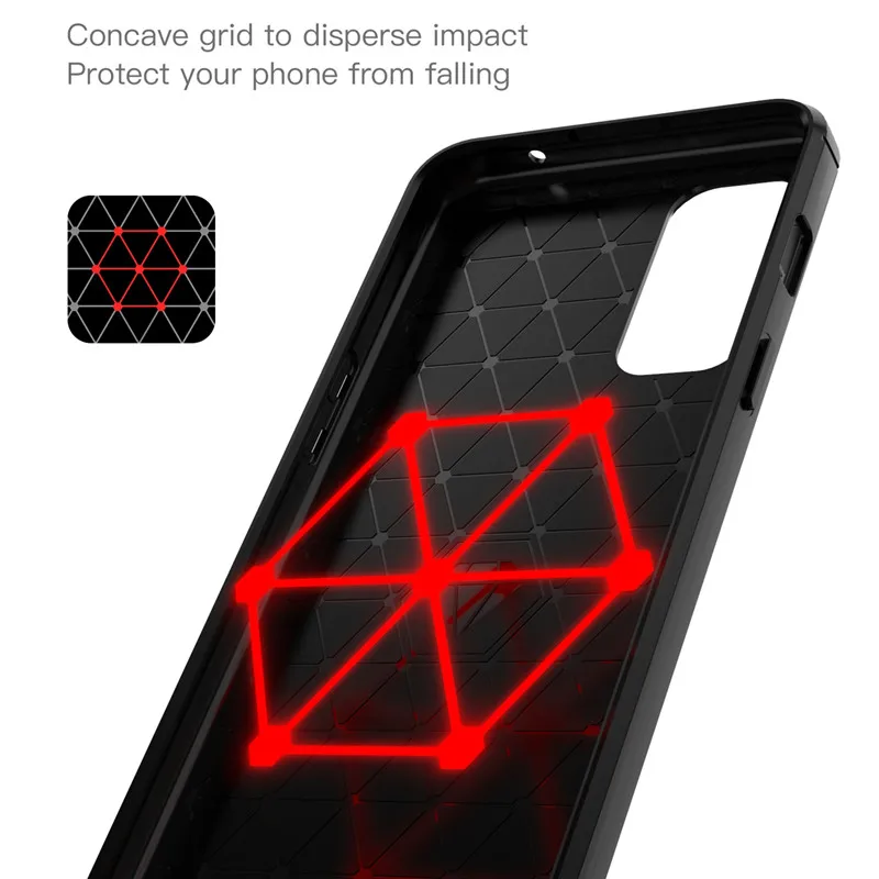 For OnePlus Nord 2 5G Case OnePlus Nord 2 CE N200 N100 N10 5G Cover Shockproof TPU Carbon Fiber Phone Case For OnePlus Nord 2 5G