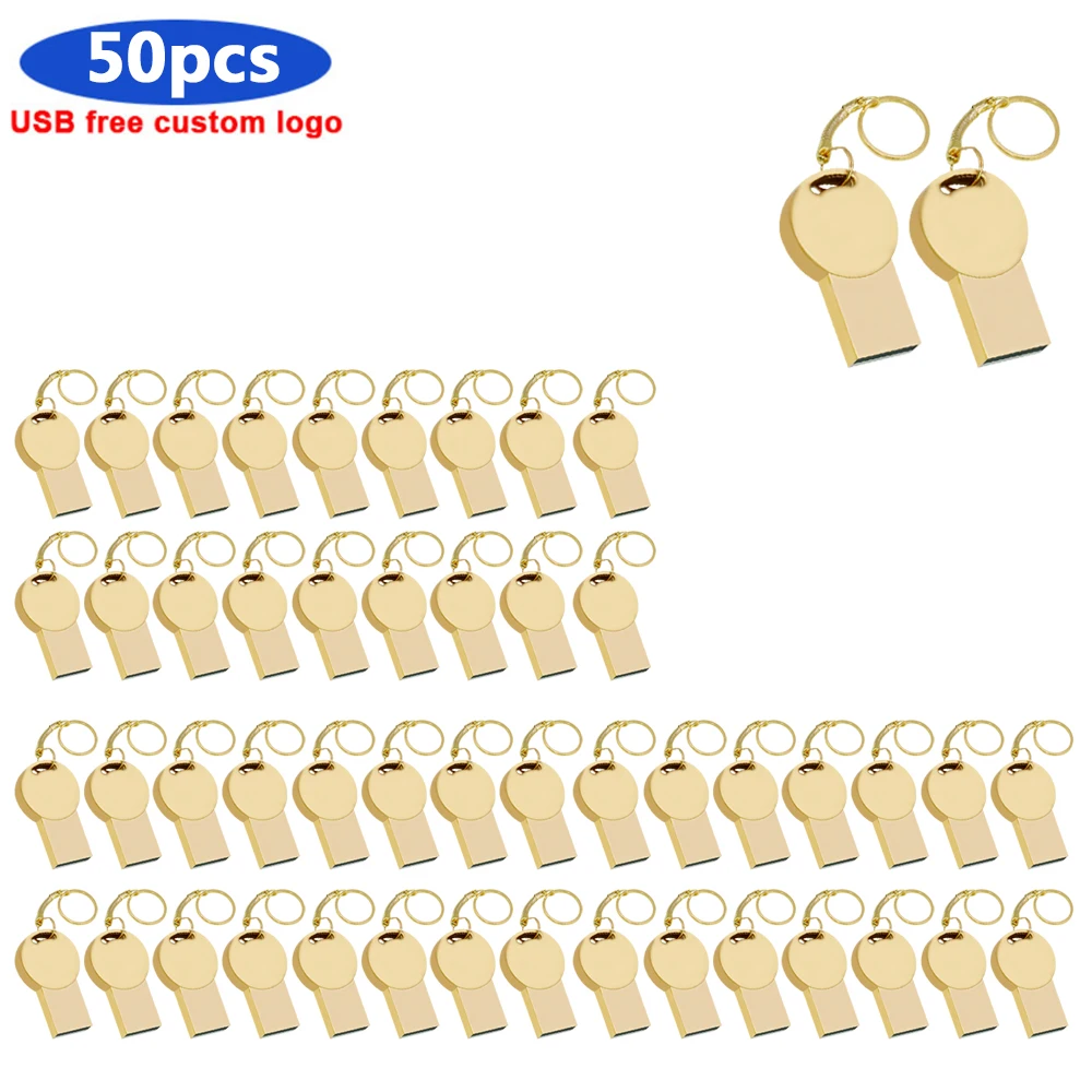 

50pcs/lot Waterproof metal usb flash drive pen drive 4G 8G 16G 32G 64G 128GB usb2.0 pendrive memory stick u disk flash Gift