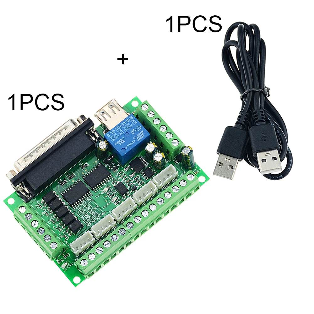 USB-гравировальная машина Green MACH3 + TypeA 5 осей ЧПУ разрывная плата с оптическим