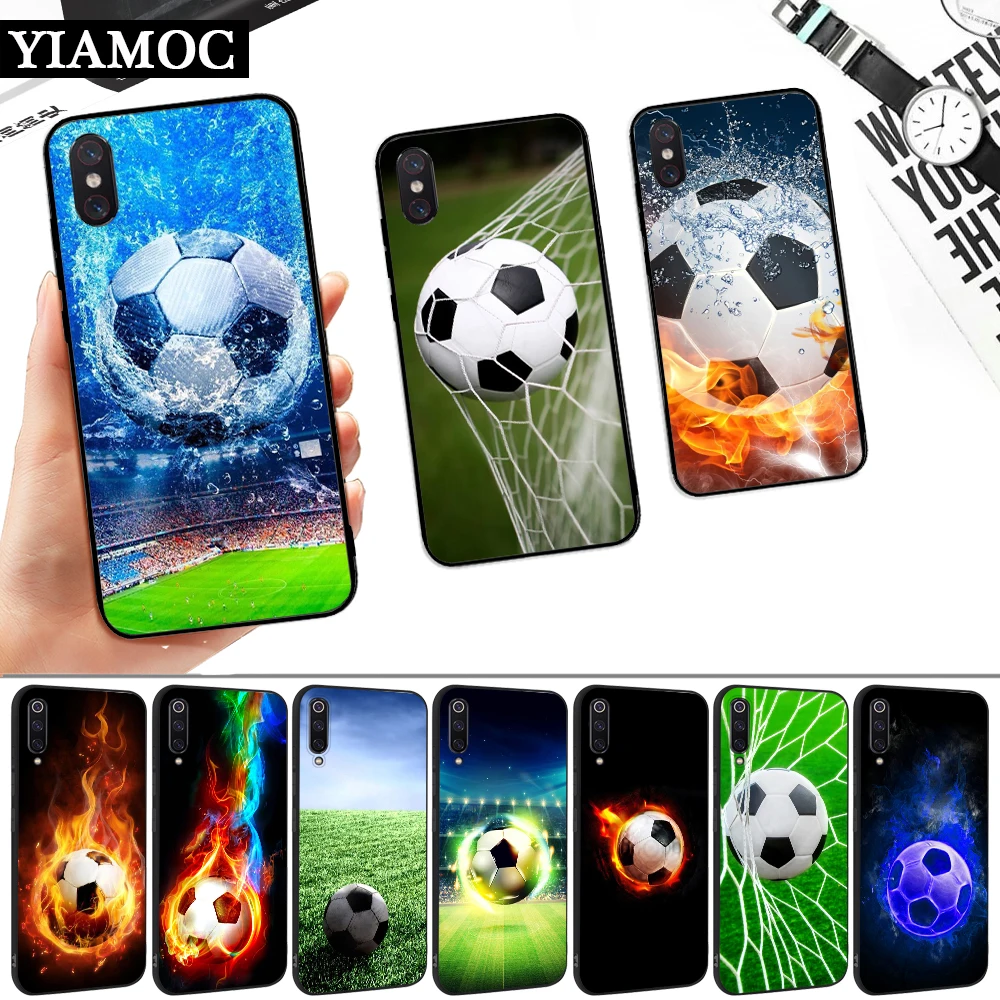 Футбольный Мягкий силиконовый чехол для Xiaomi 6 8 Lite 9 SE F1 A1 A2 A3 9T Pro CC9 CC9E Mix 2S Max 3 |