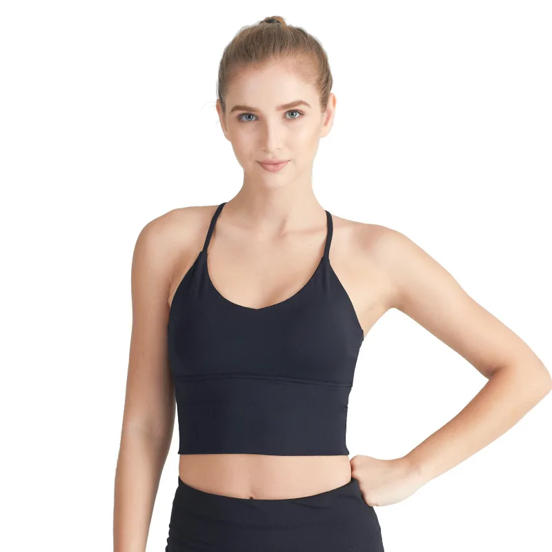 Спортивный бюстгальтер для йоги высокопрочный Противоударный фитнеса женский с