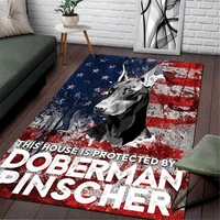 dobermann pinscher area rug 3d printed rug floor mat rug non slip mat dining room living room soft bedroom carpet 1