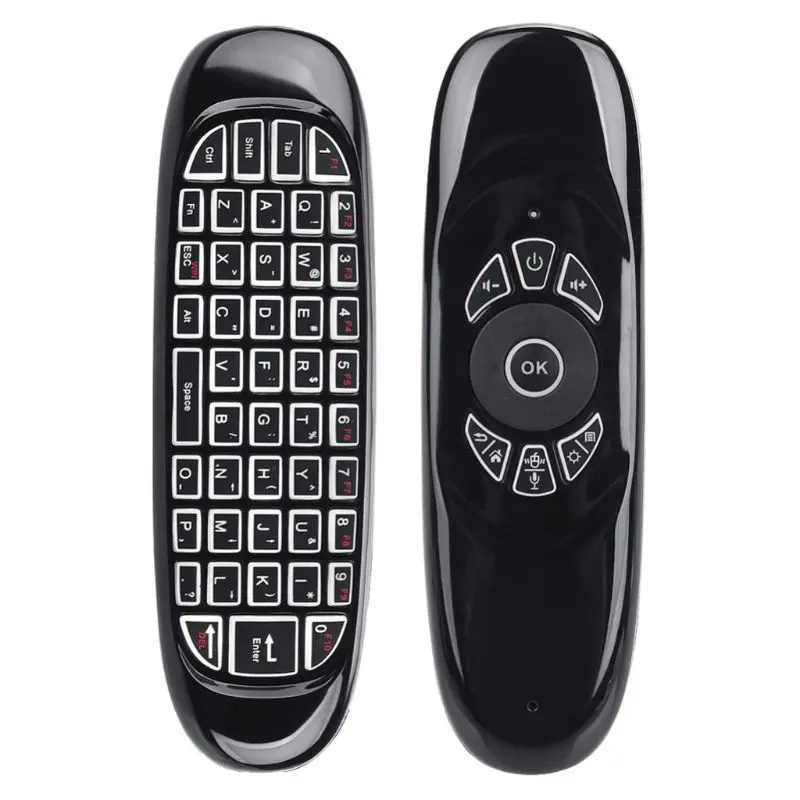 C120 RGB 7 подсветка Fly Air Mouse беспроводная клавиатура с подсветкой 2 4G дистанционное