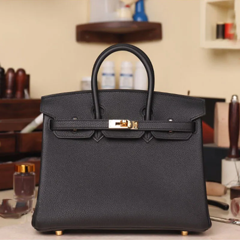 

2020 new head leather litchi pattern women's bag leather women's handbag