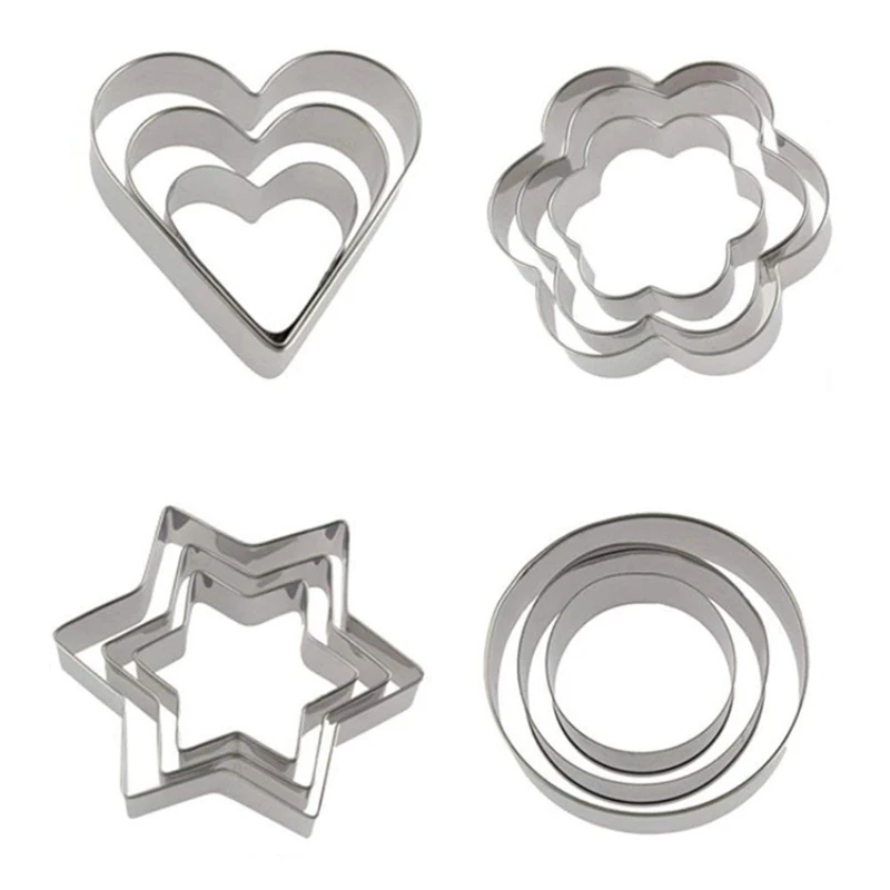

Stainless Steel Cake Cutter Set For Cookie Party Baking Tools