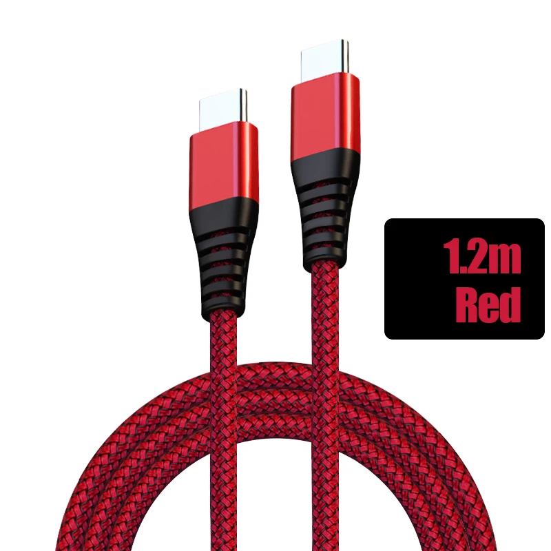 Кабель usb type-C, 0,3 м, 1,2 м, 3 А, быстрая зарядка для samsung S10, S9, huawei, быстрая зарядка, type-C, зарядка для мобильного телефона Xiaomi 9, USB C - Цвет: red For Type C