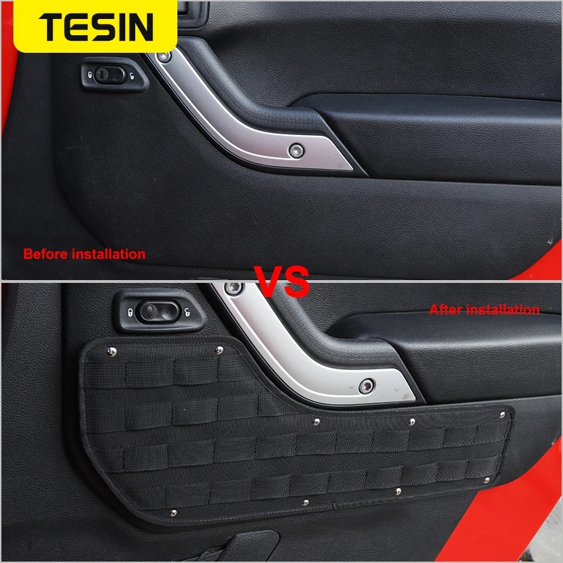 Цена Сумка TESIN для хранения и поддержания порядка на передней и задней двери автомобиля, тактическая подвесная доска, органайзер, аксессуары для ...
