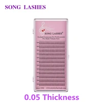 song lashes 0 05 thickness premade volume fans prefanned 3d 4d 5d premade fans eyelash extension premade fan eyelash lashes