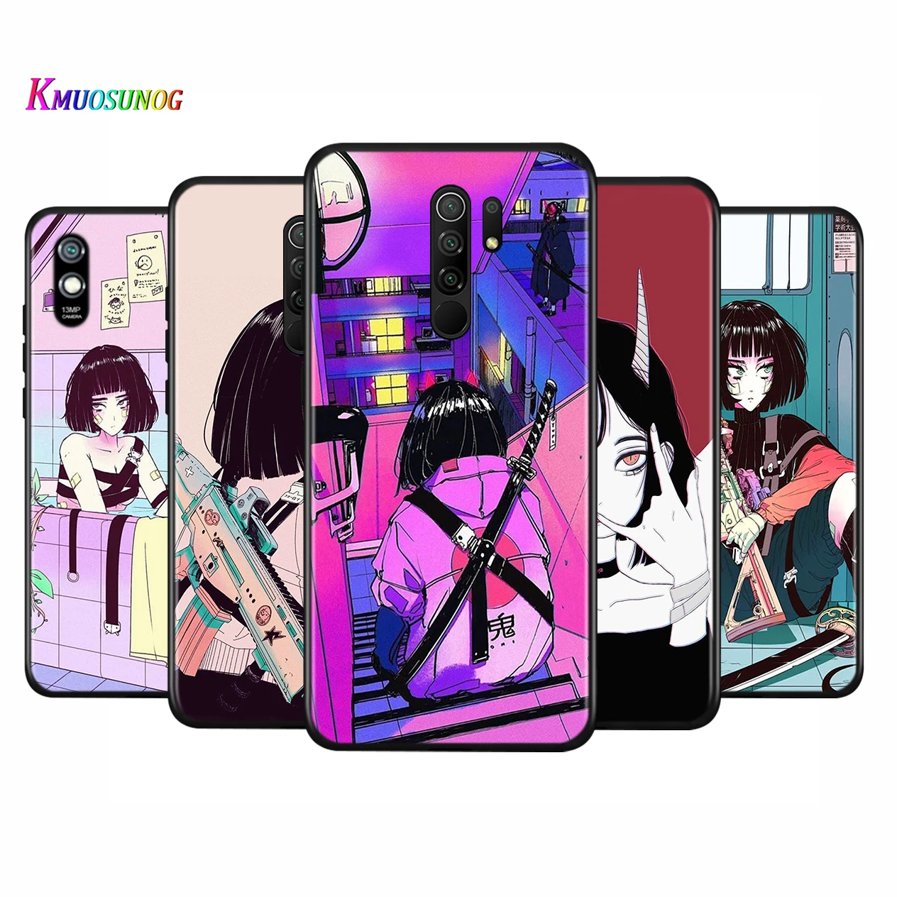 

Cute Girl Vinne Art Silicone Cover For Xiaomi Redmi K40 K30 K30i K30S K30T K20 10X GO Y2 Y3 Pro Ultra Phone Case