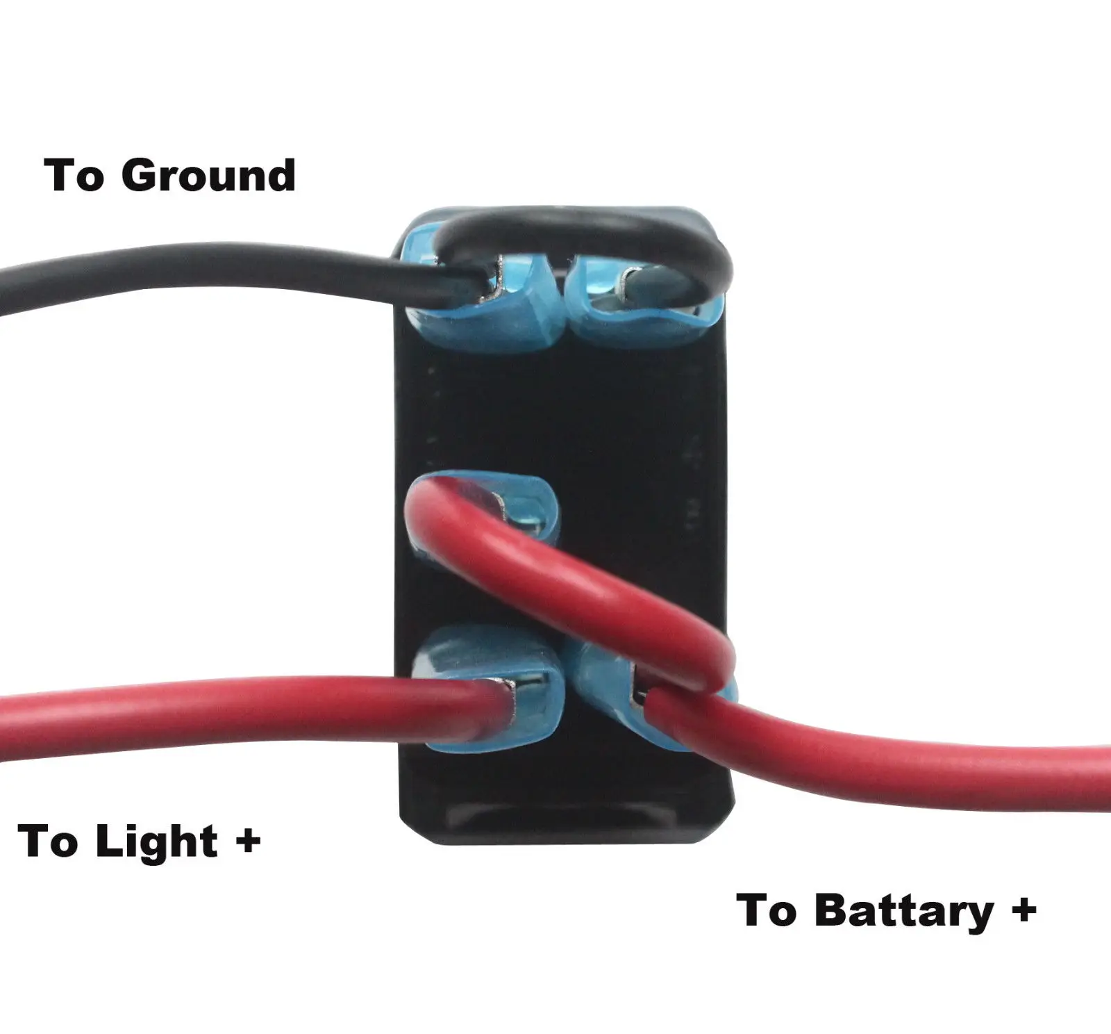 Marine Grade Boat Car RV 5Pin SPST ON-OFF Rocker Switch Blue & Red for ARB Carling 12v/24v Waterproof IP66 | Автомобили и