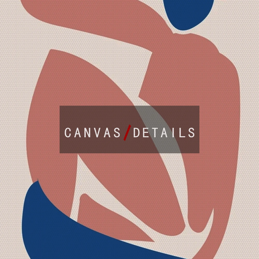 Обои Decoupes Musem Of Modern Абстрактная живопись синяя и розовая фигурка Холст плакат Madmoon