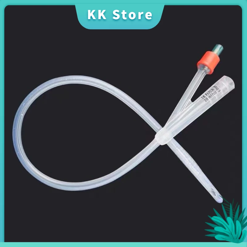 

1pcs Disposable Silicone Urinary Catheter soft valve Medical 2way Foley Catheter With 30cc Balloon