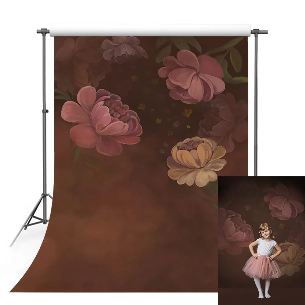 

Avezano портрет девушки задний фон цветы цветочный фон для профессиональной студийной фотосъемки и фотозонт Декор реквизит для фотосессии