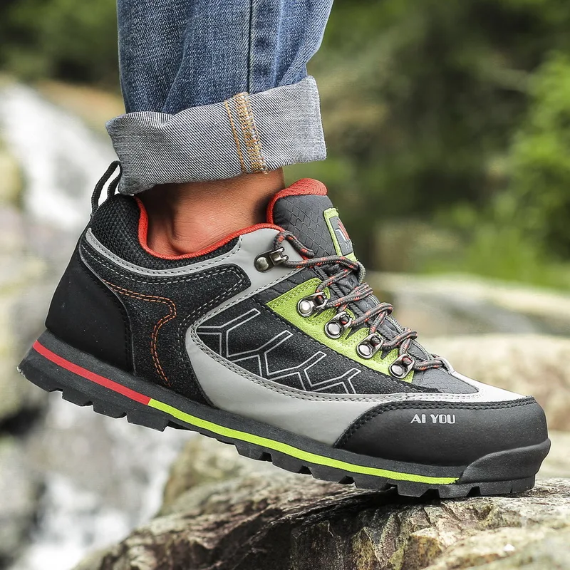 TANTU/мужские водонепроницаемые треккинговые ботинки с низким вырезом для пеших