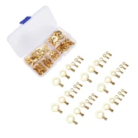 non insulated wire connectors brass golden ring type crimp terminals kits