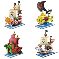 new one pieces boats thousand sunny pirate ships luffy blocks model techinc idea figures building blocks children toys gifts