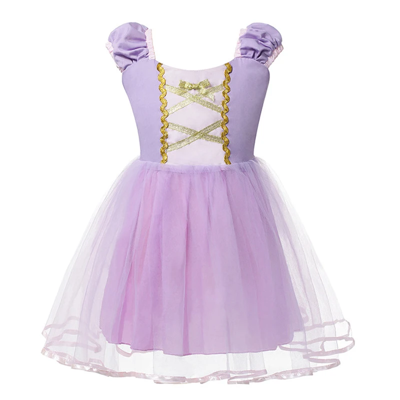 От 1 до 6 лет Лидер продаж Рапунцель платье-пачка костюм для детей ясельного