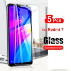 5 шт., Защитное стекло для экрана Xiaomi Redmi 7, закаленное стекло для Xiaomi Redmi7, стеклянная пленка для телефона Redmi 7, защита от царапин