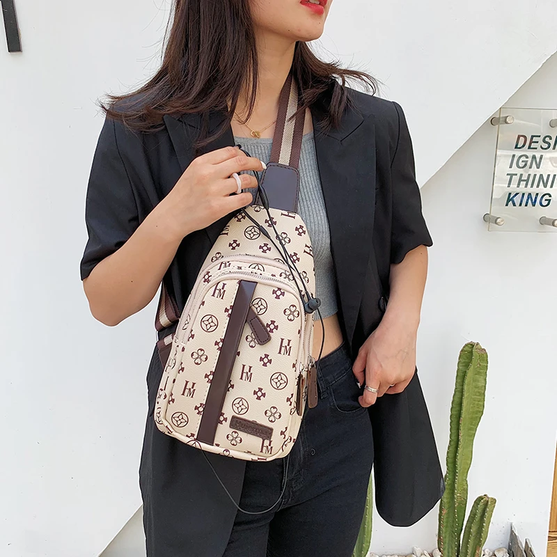 

Brand Multifunction Chest Bags fro Women Crossbody Bag Women Sling Pack sports Large Chest Pack unisex Short Trip Shoulder Bag