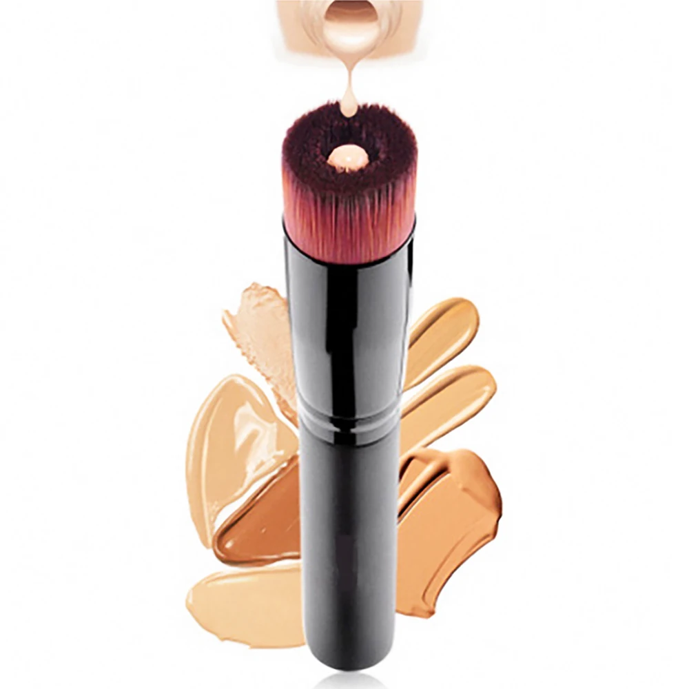 Черная вогнутая кисть для жидкой основы профессиональная лица BB Cream Blusher