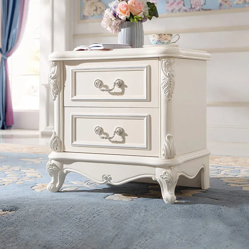 

Linsy European Home Furniture Classical Bedroom Furniture Bedside tablet Easy to Assemble