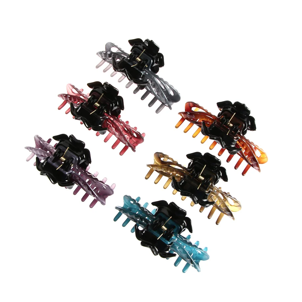 

Fashion Hair Accessories Women Hair Claw Clamp Korean Hair Catch Clip Girls Geometric Hairgrip Headwear Large Plastic Hair Crab