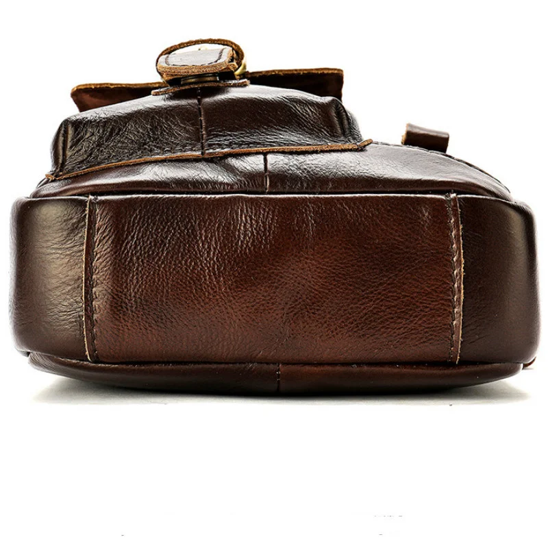 Винтажная мужская сумка через плечо наплечный ремень из телячьей кожи верхний