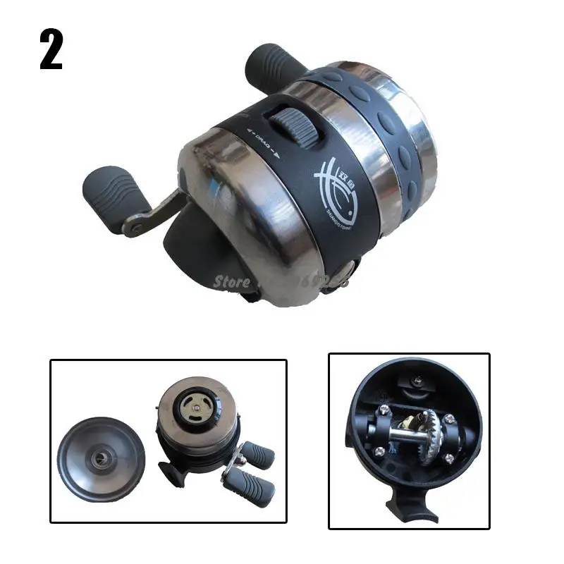 

Fish Shooting Slingshot Fishing Catapult Bowfishing Deep Sea Hunting Fighter Set With Stainless Steel Fishing Reel