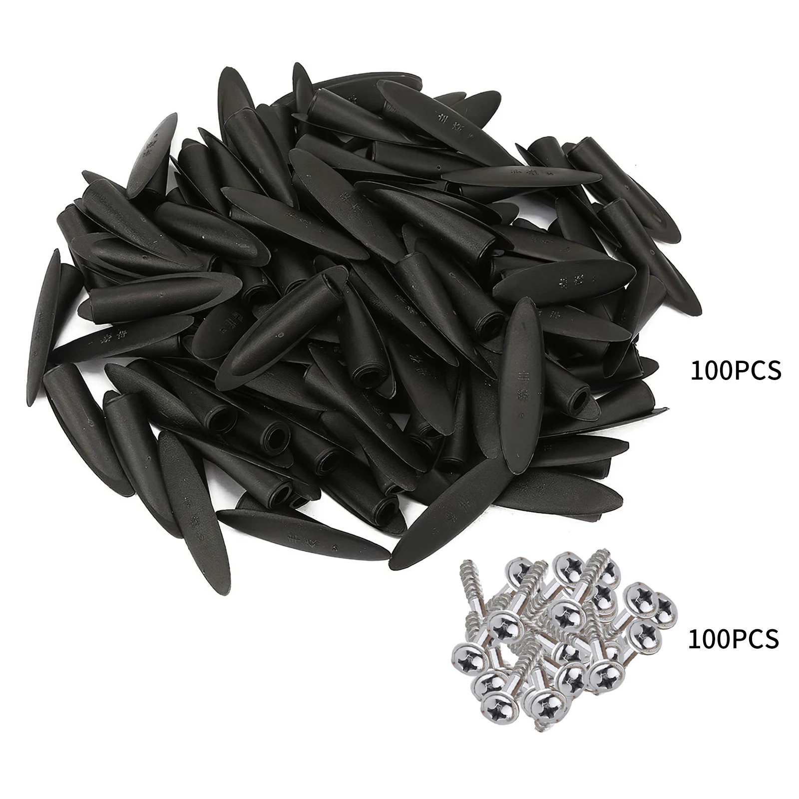 Заглушка пластиковая с наклонным отверстием 100 шт. набор крышек для нарезающих